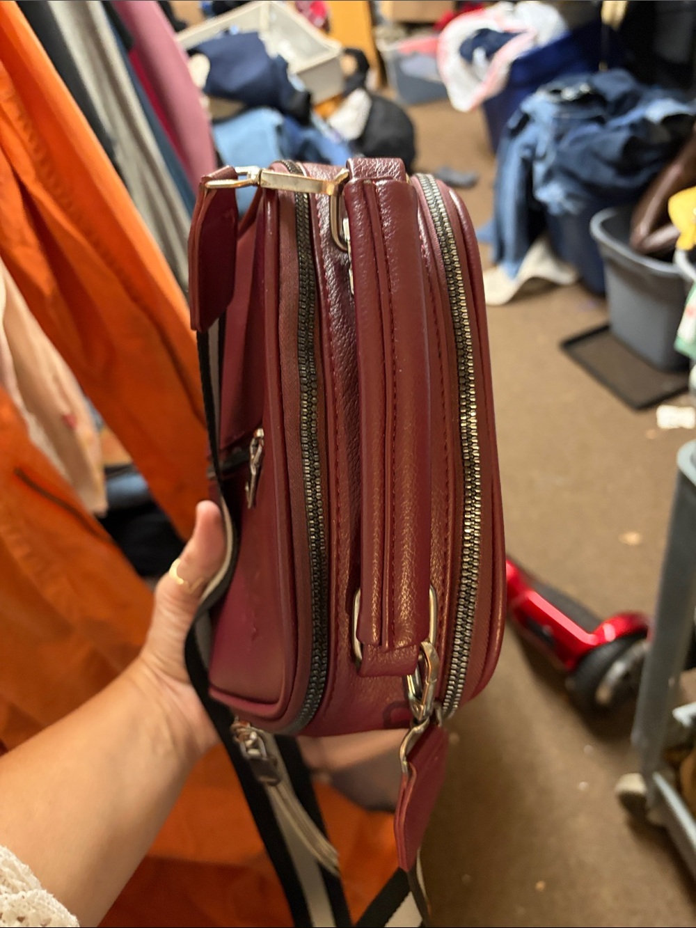 Inspired Bag in Burgundy - Picture 5 of 8